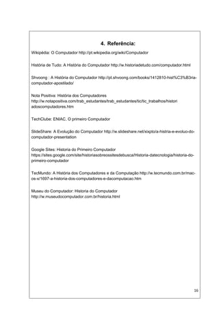 Historia do computador | PDF
