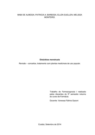 Trabalho farmacognosia PDF