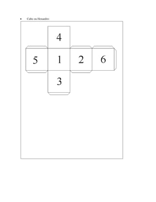    Cubo ou Hexaedro:
 