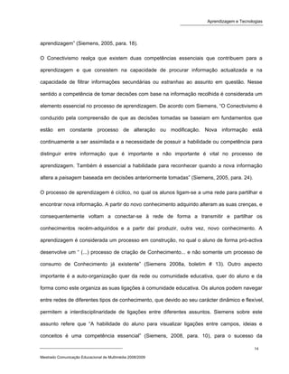 Second life e as aprendizagens