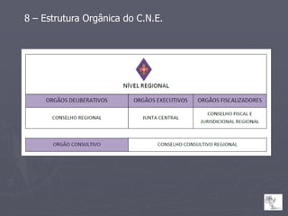 8 – Estrutura Orgânica do C.N.E.
 