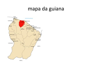 mapa da guiana 