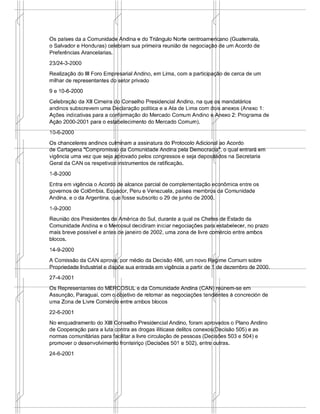Principais Blocos Eonômicos do Continente Americano