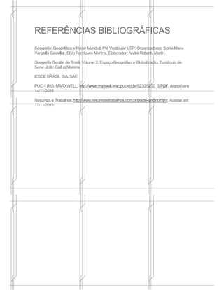 Principais Blocos Eonômicos do Continente Americano