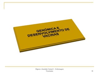 Higiene e Sanidade Animal 1 - Enfermagem Veterinária 