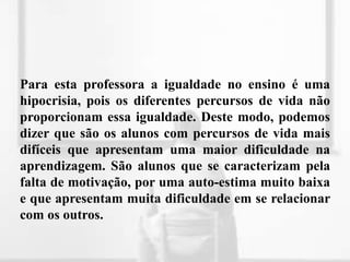 A quem imputar a responsabilidade do insucesso escolar?O insucesso escolar não é um fenómeno natural, não é previsível, nem é desejável. É um fenómeno produzido por acções humanas, mas sendo um fenómeno indesejado, ninguém quer assumir responsabilidades.