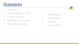 Trabalho sobre a linguagem Python | PDF