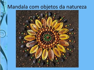 Mandala com objetos da natureza
 
