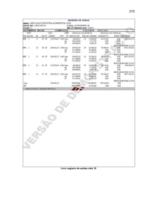 215
Livro registro de saídas mês 10
 