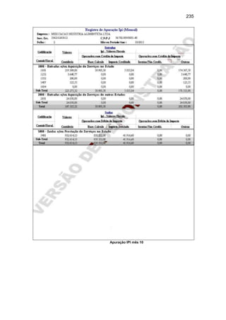 235
Apuração IPI mês 10
 