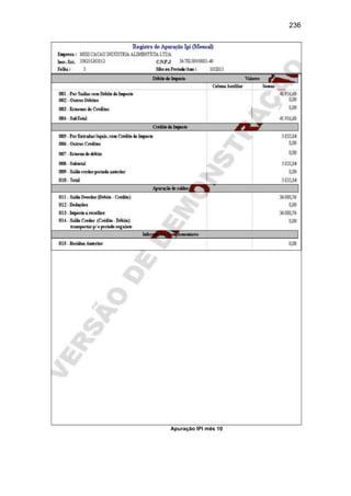236
Apuração IPI mês 10
 