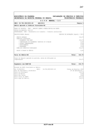 247
DCTF mês 08
 