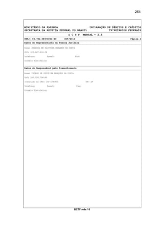 254
DCTF mês 10
 