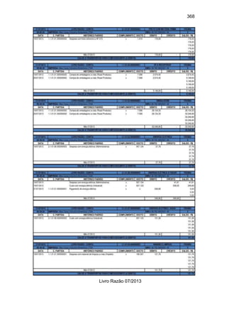368
Livro Razão 07/2013
 