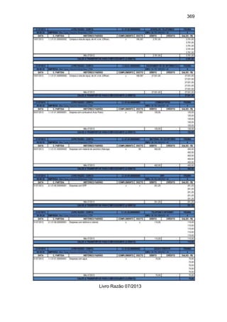 369
Livro Razão 07/2013
 