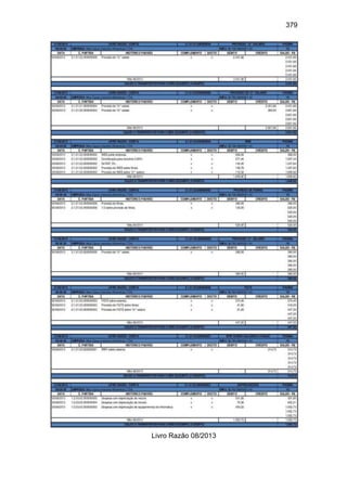 379
Livro Razão 08/2013
 