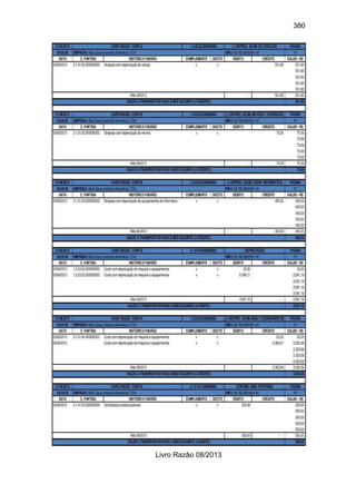380
Livro Razão 08/2013
 