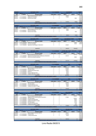 389
Livro Razão 09/2013
 