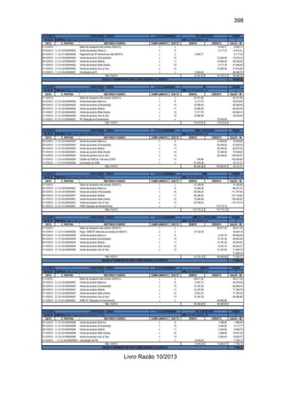398
Livro Razão 10/2013
 