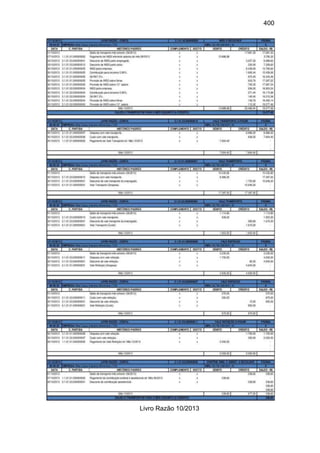 400
Livro Razão 10/2013
 