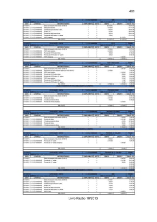 401
Livro Razão 10/2013
 