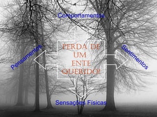 Comportamentos

am
ns
Pe

s
to
en

Perda de
um
ente
querido?

Sensações Físicas

Se
n

tim

en

to

s

 