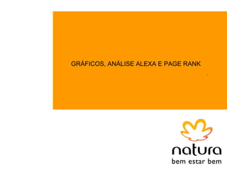 GRÁFICOS, ANÁLISE ALEXA E PAGE RANK
                                      .
 