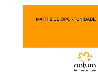 MATRIZ DE OPORTUNIDADE
 