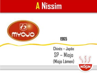 1965
Chinês – Japão
SP – Miojo
(Miojo Lámen)
A Nissim
 