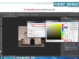 Em Conteúdo vamos escolher uma cor:
13
 