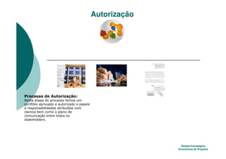 Autorização




.        0 &-


         $


    21




                                Gestão Estratégica
                              Econômica de Projetos
 