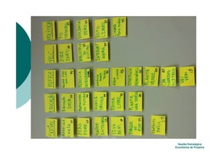 Gestão Estratégica
Econômica de Projetos
 