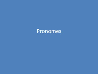 Pronomes