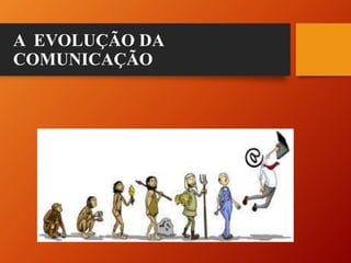A EVOLUÇÃO DA
COMUNICAÇÃO
 