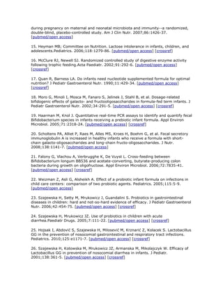 Trabalho probiótico em pediatria