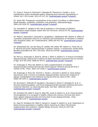 Trabalho probiótico em pediatria