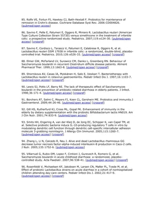 Trabalho probiótico em pediatria