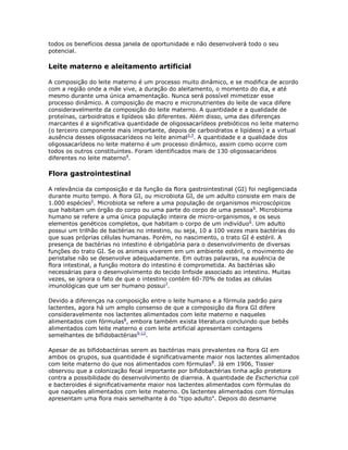 Trabalho probiótico em pediatria