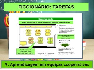 FICCIONÁRIO: TAREFAS
9. Aprendizagem em equipas cooperativas
 