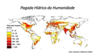 Pagada Hídrica da Humanidade
Fonte: Hoekstra e Mekonnen (2012).
 