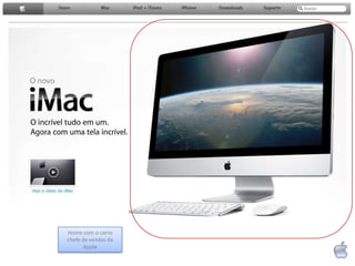 Home com o carro chefe de vendas da Apple