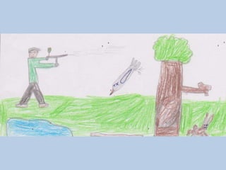 O caçador caçado – Luísa Ducla soares - ilustrações: B2.5