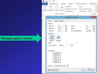Margens para o verso: 
10 
 