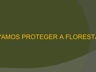 VAMOS PROTEGER A FLORESTA 