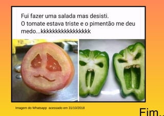 Imagem do Whatsapp acessado em 31/10/2018
 