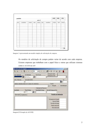 7
Vemos que a tabela acima, pode ser usada para todos os seguimentos de compras e de
fácil percepção analítica, gerando controle de gastos, aquisições, estoque, fornecedores,
financeiroe racionalizandocom sustentabilidade, isto quer dizer, não é cortar custos ou gastos
simplesmente por fazer, mas é analisar onde se pode aprimorar as aquisições, exemplos:
A percepção de valores para cada empresa é diferente, algumas preferem sempre
comprar o que tem de melhor no mercado, outras buscam custo X beneficio e tem
aquelas que sempre procuram pelo menor preço independente da qualidade do
produto;
Fazer aquisições que suprem as necessidades no mínimo em 80%, com este padrão
de controle evitara perdas maiores, nem sempre é possível aproveitar 100% do
bem ou serviço comprado, para se chegar ao resultado de 100% é preciso muito
estudo;
As condições de compra que envolvem diversos fatores como: variações
econômicas, demanda, poder de negociação, alteração de programação e condições
de pagamento.
Estes exemplos citados acima é o qual analisamos e acreditamos ser o mais indicado
para o controle da conta corrente.
6.3 – PROGRAMAÇÃO DE COMPRAS
Este método de aquisição é usado para compra de materiais específicos que
representem volumes expressivos, por um determinado período, digamos que seja por 1 ano,e
onde o comprador, visa eliminar barreiras burocráticas entre comprador e vendedor, fazendo
com que este processo seja simplificado. Porém é um método agressivo de comprar, ambos
precisam analisar pontos que lhe proporcionem o ganha/ganha e não o ganha/perder e também
precisam se conhecerem 100%, para que possam ter um planejamento mais concreto e menos
emergente nas negociações, façamos uma analise pelo lado do comprador, segundo Dias
(2011, p. 73 - 74):
A curva ABC tem sido usada para a administração de estoques, para
definição de políticas de vendas, para o estabelecimento de prioridades, para a
programação da produção e uma série de outros problemas usuais nas empresas.
 