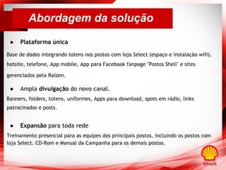 Solução SAC Unificado Postos Shell - Raízen : Projeto #oDonoDoPosto | PDF