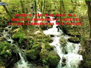PARQUE NATURAL POLA SÚA
RIQUEZA ECOLÓXICA E A BELEZA
E SINGULARIDADE DA SÚA PAISAXE
 