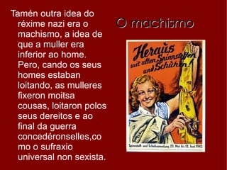 Alemaña foi acusada de responsable da iniciación da Iª Guerra Mundial e quedou obrigada a pagar as reparacións de guerra. Desmilitarizouse a rexión de Renania, que era a súa rexión militar, para evitar conflitos. Retiráronselles as tropas. A zona do Sarre pasa a ser controlada pola Sociedade de Nacións e por Francia, quen tamén se leva os territorios de Alsacia e Lorena. Todas estas medidas resultaron humillantes para o pobo alemán, provocando frustración e descontento e depresión. Entón chegou Hitler e violou todos estos acordos, creando os conflitos e iniciando a guerra. Oposición ao Tratado de Versalles 