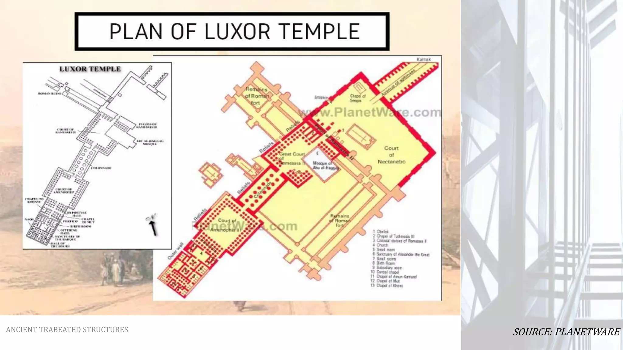 ANCIENT TRABEATED STRUCTURES SOURCE: PLANETWARE
 